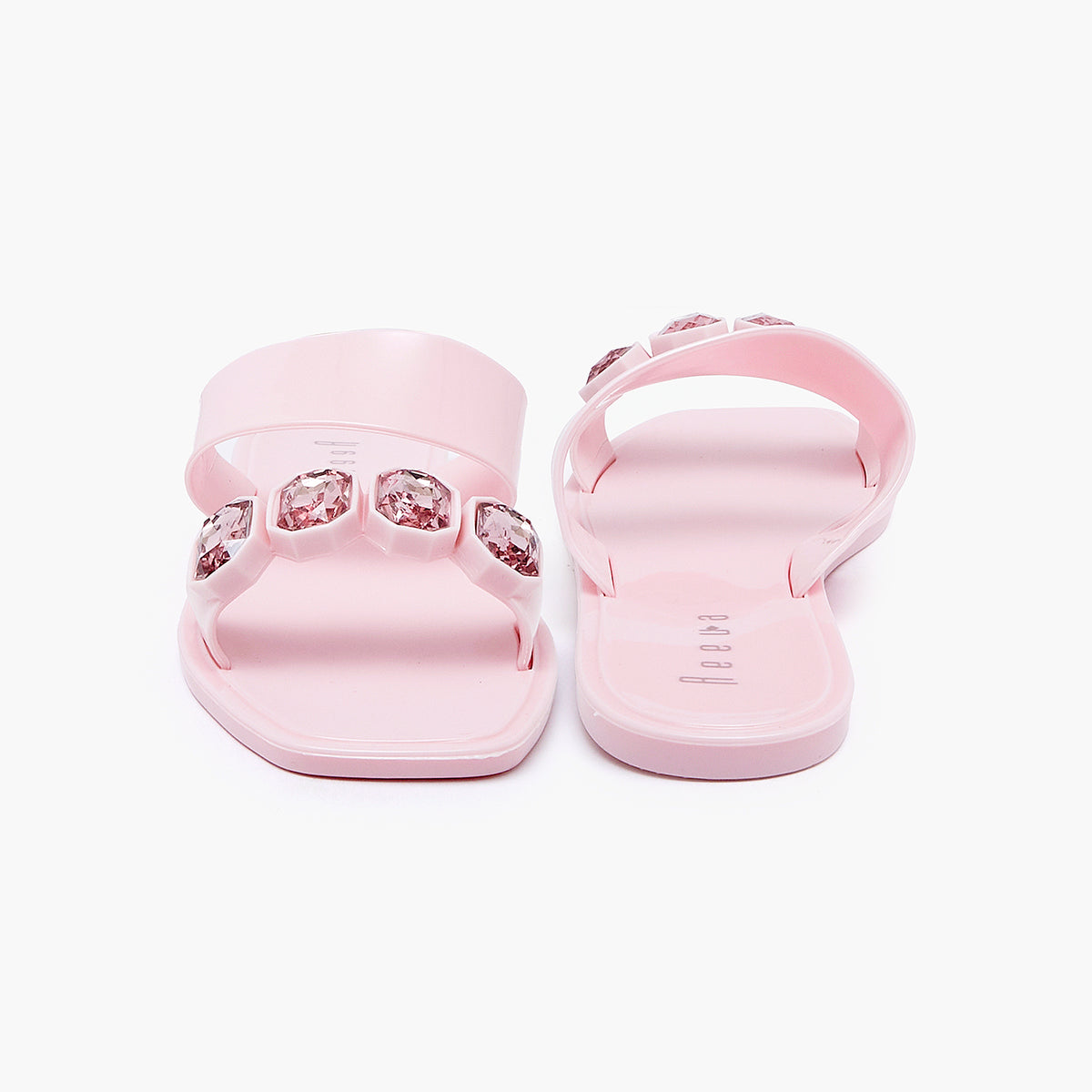 Buy PINK Clear Embellished Chappal – ShoePlanet.pk